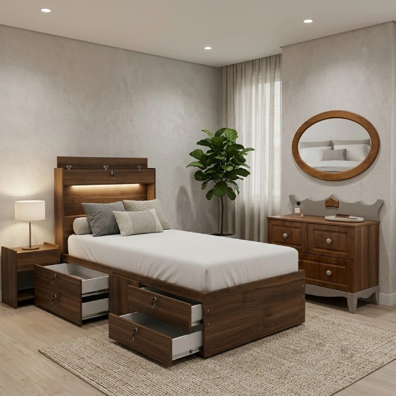 تخت خواب یک نفره ارشام